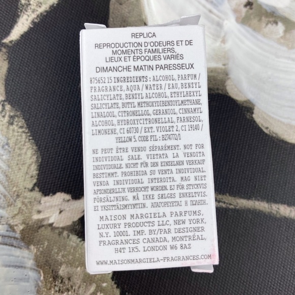 NIB Masion Margiela REPLICA Lazy Sunday Morning 0.2 oz. Mini Travel Size. - Picture 4 of 9